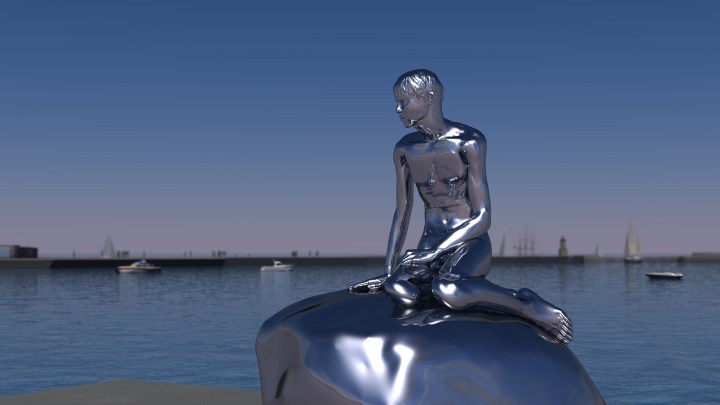 Biểu tượng của thành phố - chàng tiên cá 