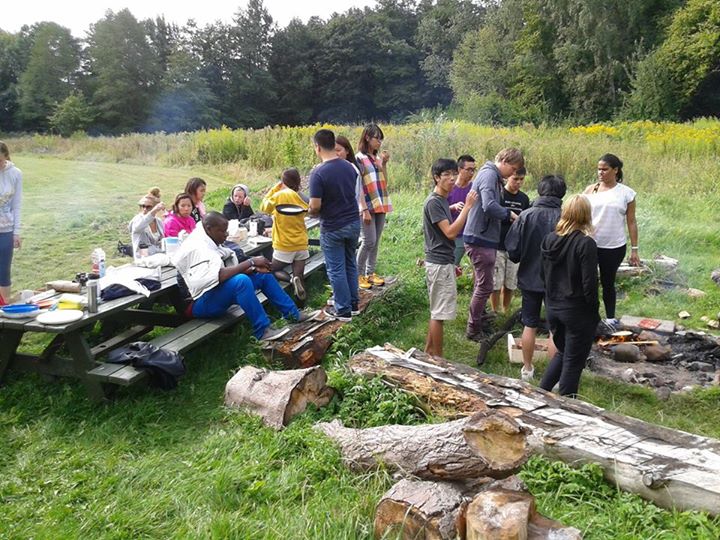 Toàn cảnh lớp học và món  pancake thành quả cuối cùng 